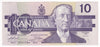 BC-57a 1989 Canada $10 Thiessen-Crow, AEY, AU-UNC (AU55)