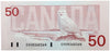 BC-59a 1988 Canada $50 Thiessen-Crow, EHV, Almost Uncirculated (AU50)