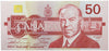 BC-59a 1988 Canada $50 Thiessen-Crow, EHV, Almost Uncirculated (AU50)
