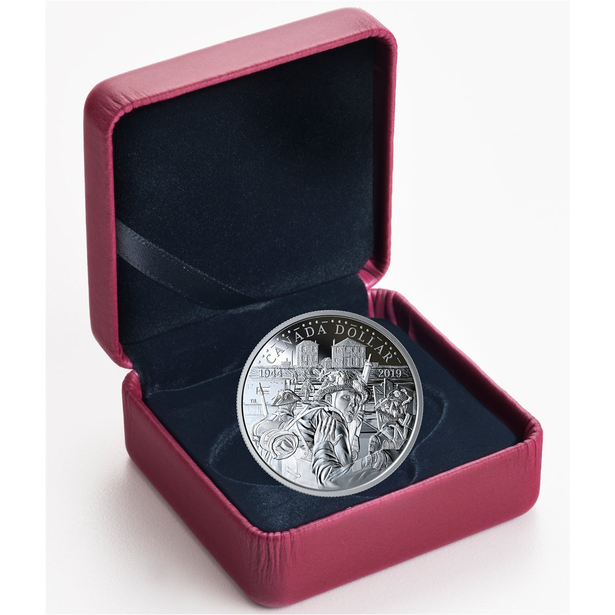 2019 Canada 75th Anniversary of D-Day Proof Silver Dollar (No Tax)