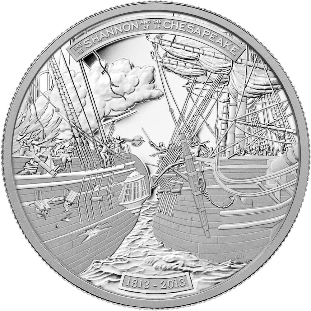 2013 Canada $300 HMS Shannon & USS Chesapeake Platinum Coin (No Tax)