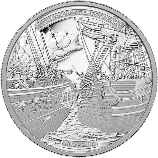 2013 Canada $300 HMS Shannon & USS Chesapeake Platinum Coin (No Tax)