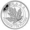 2014 Canada $300 Maple Leaf Forever Platinum (No Tax) sleeve bent on corner
