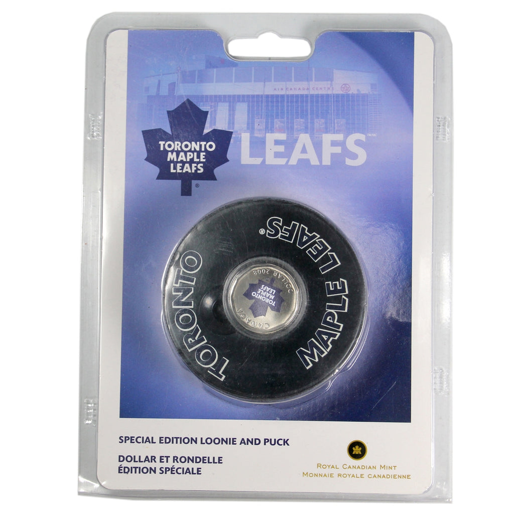 2008 Canada Toronto Maple Leafs NHL $1 Coin Puck Set