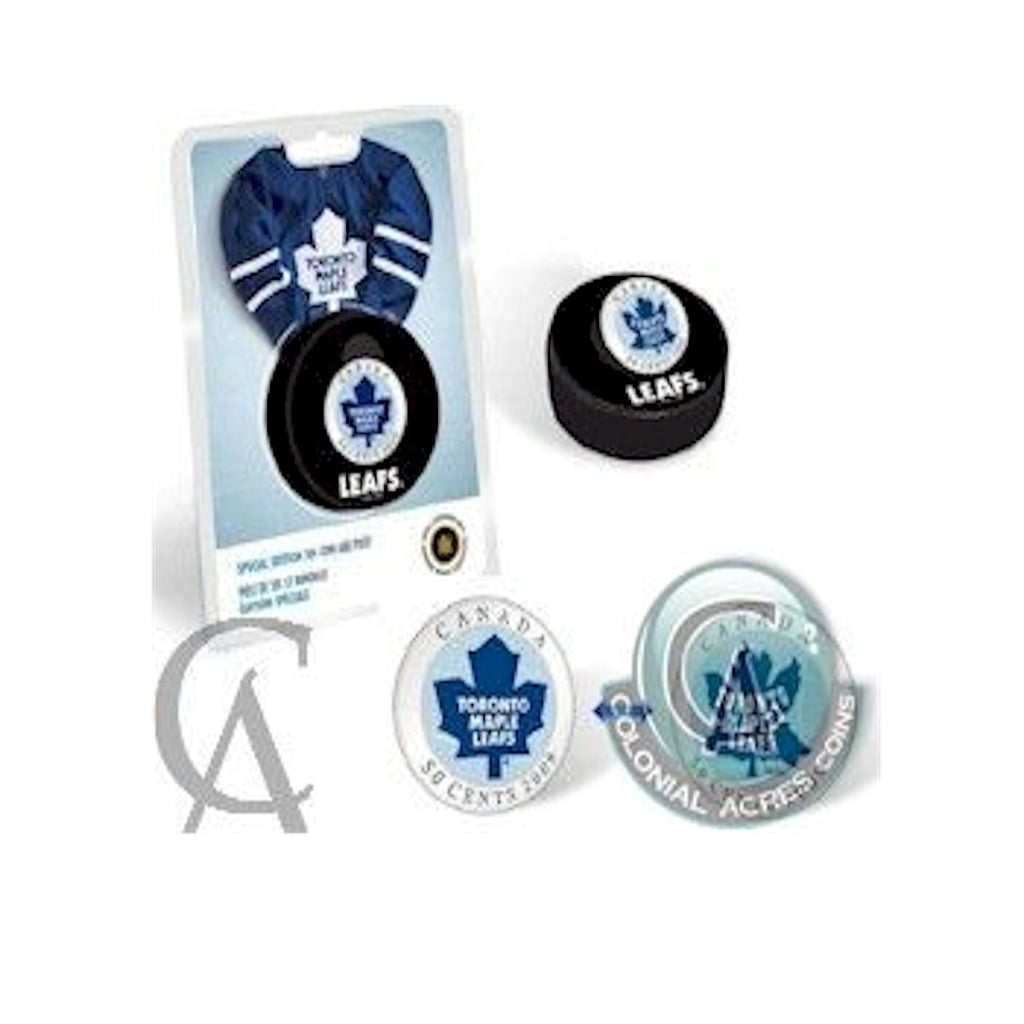 2009 Canada 50-cent Toronto Maple Leafs Hockey Coin Puck