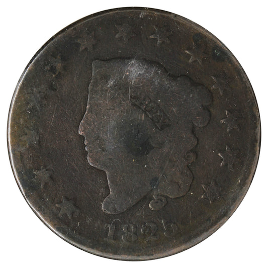 1825 USA Cent (Toned)