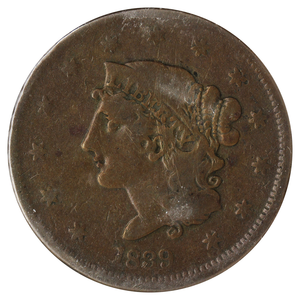 1839 USA Cent (Scratched)