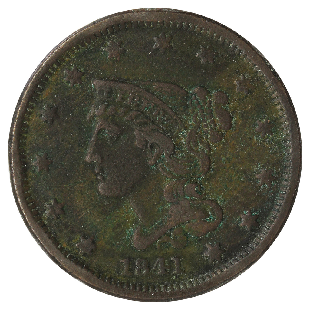 1841 Small Date USA Cent (Impaired)