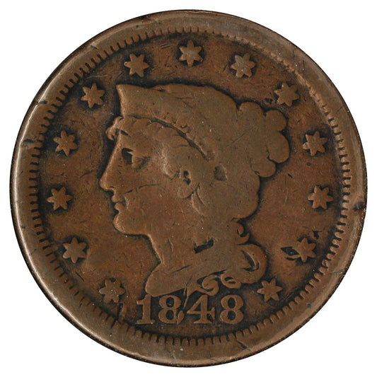 1848 USA Cent (Bent)