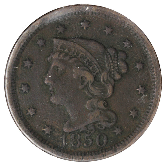 1850 USA Cent (Cleaned)