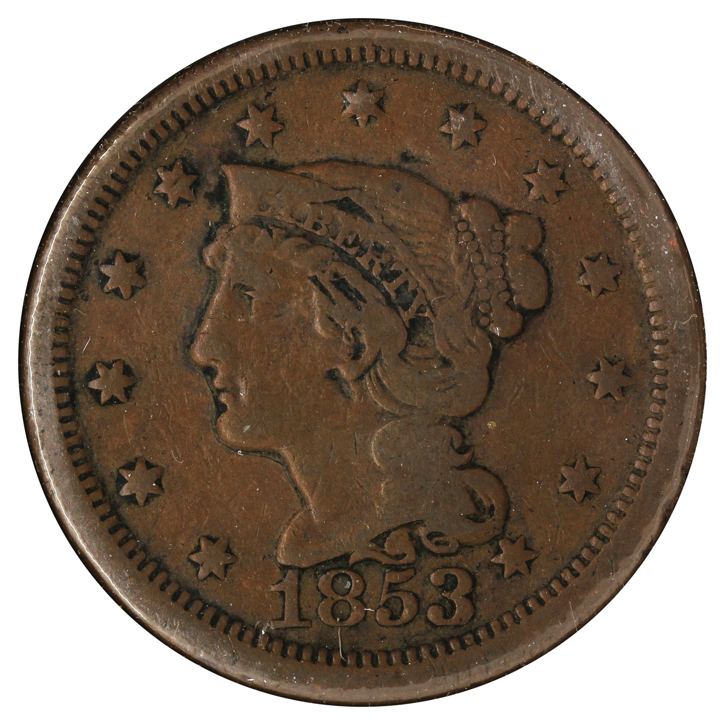 1853 USA Cent (Impaired)