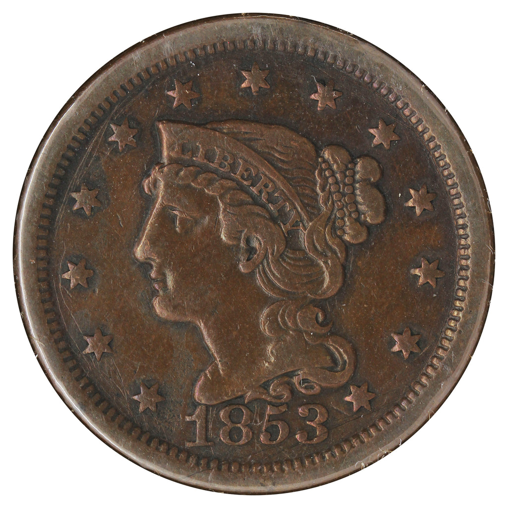 1853 USA Cent (Scratched)