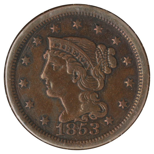 1853 USA Cent (Scratched)