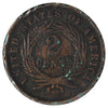 1867 USA 2 Cents VF-EF (F15) Impaired