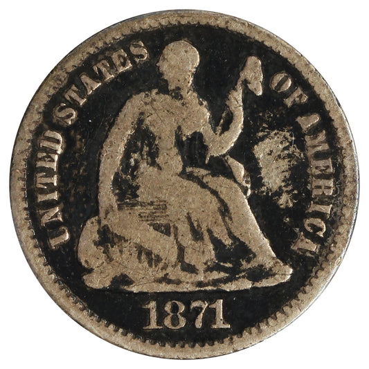 1871 USA Half Dime