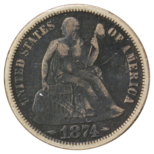 1874 Arrows USA Dime