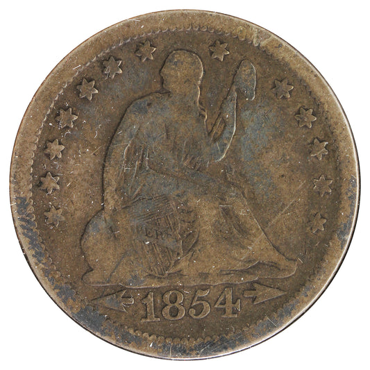 1854 O Arrows No Rays USA Quarter