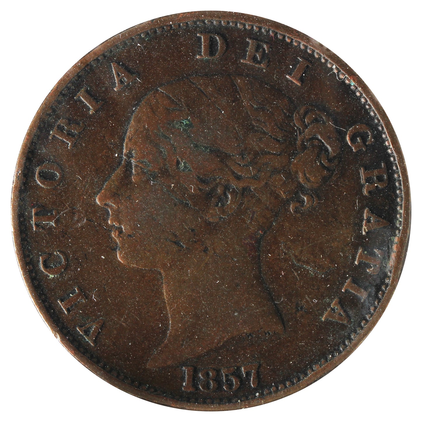 Great Britain 1857 1/2 Penny VF-EF (VF30)