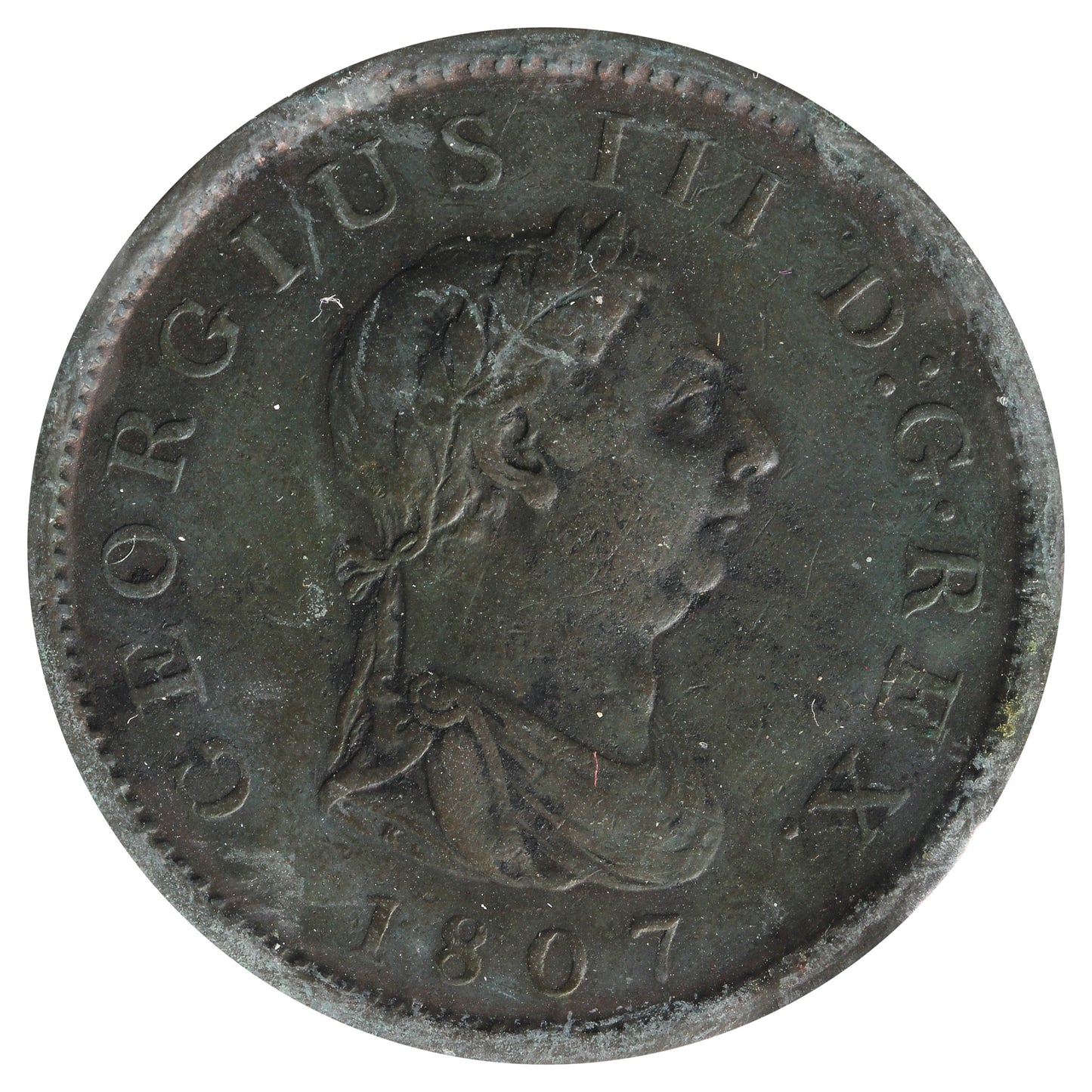 Great Britain 1807 Penny Extra Fine (EF40)
