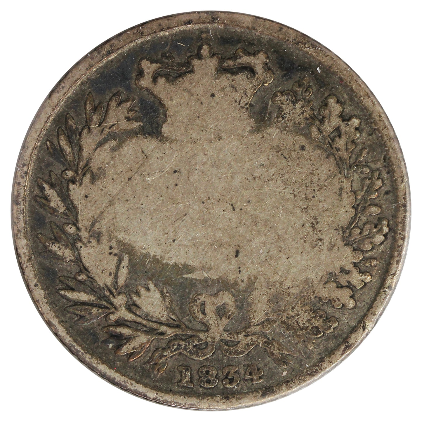 Great Britain 1834 6 Pence G-VG (G6) Toned