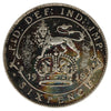 Great Britain 1918 6 Pence Almost Uncirculated (AU50) Toned