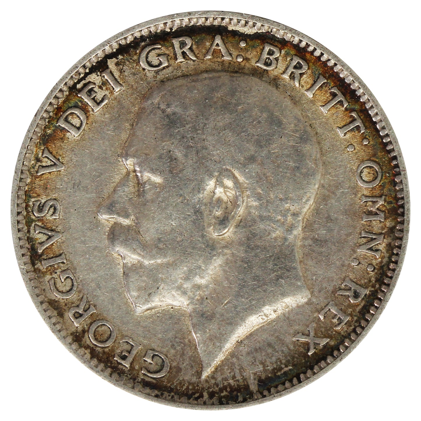 Great Britain 1918 6 Pence Almost Uncirculated (AU50) Toned