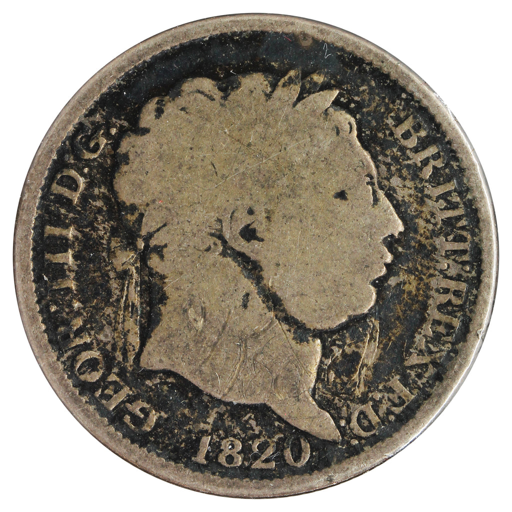 Great Britain 1820 Shilling G-VG (G6) Scratched