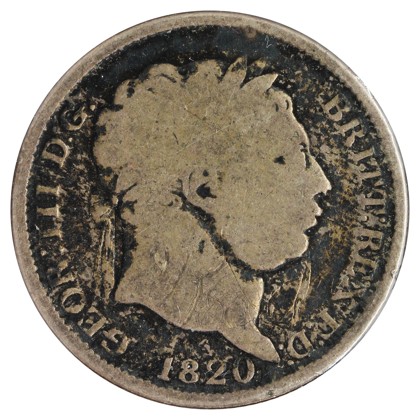 Great Britain 1820 Shilling G-VG (G6) Scratched
