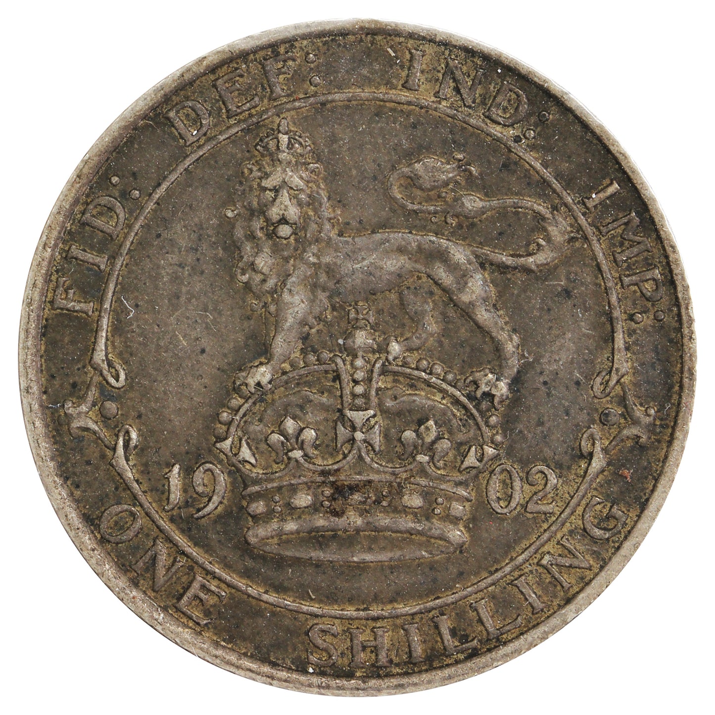 Great Britain 1902 Shilling VF-EF (VF30) Toned
