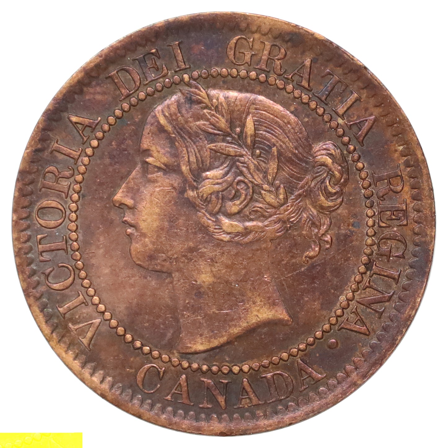 1859 N9 Canada 1-cent EF-AU (EF45) Scratched, cleaned, or impaired