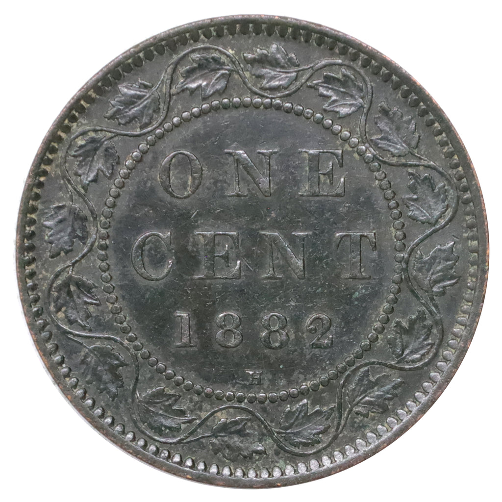 1882 Obv. 1 Canada 1-cent Extra Fine (EF40) Scratched, marks, or impaired