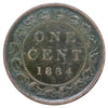 1884 Obv. 2 Canada 1-cent Extra Fine (EF40) Scratched, marks, or impaired