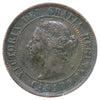 1884 Obv. 2 Canada 1-cent Extra Fine (EF40) Scratched, marks, or impaired