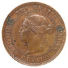1886 Obv. 2 Canada 1-cent Extra Fine (EF40) Scratched, marks, or impaired