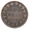 1886 Obv. 1a Canada 1-cent F-VF (F15) Scratched, marks, or impaired