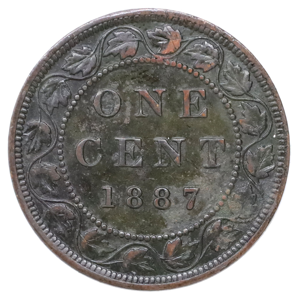 1887 Canada 1-cent Extra Fine (EF40) Scratched, marks, or impaired