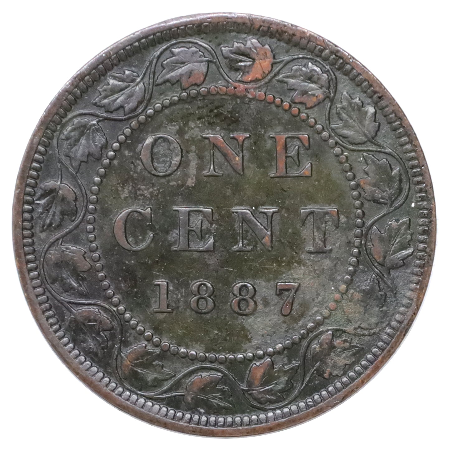 1887 Canada 1-cent Extra Fine (EF40) Scratched, marks, or impaired