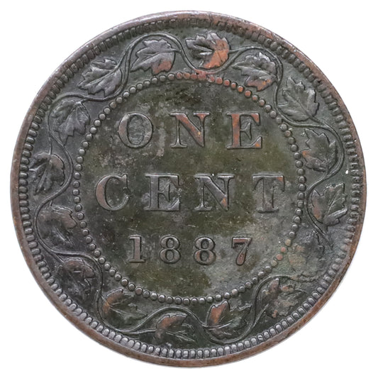 1887 Canada 1-cent Extra Fine (EF40) Scratched, marks, or impaired