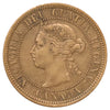 1887 Far 7 Canada 1-cent VF-EF (VF30) Scratched, marks, or impaired