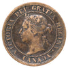 1887 Far 7 Canada 1-cent F-VF (F15) Scratched, marks, or impaired
