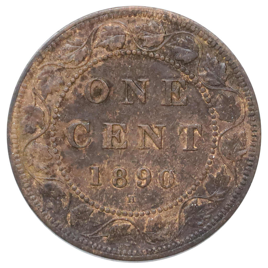 1890H Canada 1-cent Extra Fine (EF40) Scratched, marks, or impaired