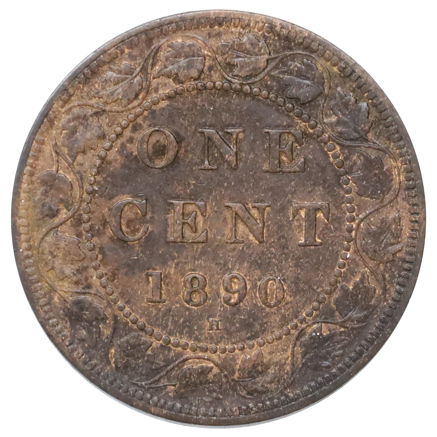 1890H Canada 1-cent Extra Fine (EF40) Scratched, marks, or impaired
