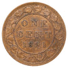 1891 LDLL Obv. 3 Canada 1-cent VF-EF (VF30) Scratched, marks, or impaired