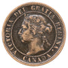 1892 Obv. 4 Canada 1-cent Very Fine (VF20) Scratched, marks, or impaired