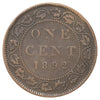 1892 Obv. 4 Canada 1-cent Fine (F12) Scratched, marks, or impaired