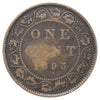 1893 Canada 1-cent VG-F (VG10) Scratched, marks, or impaired