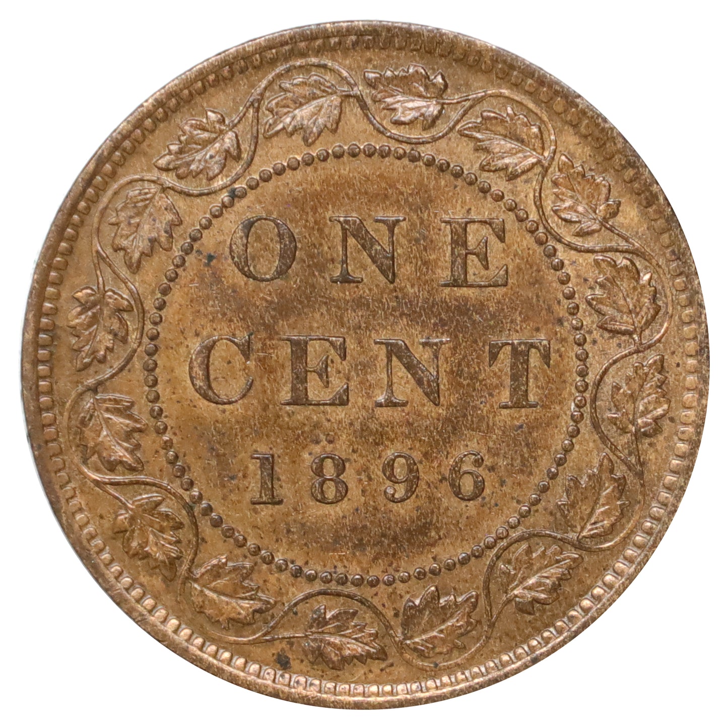 1896 Canada 1-cent Uncirculated (MS60) Scratched, marks, or impaired