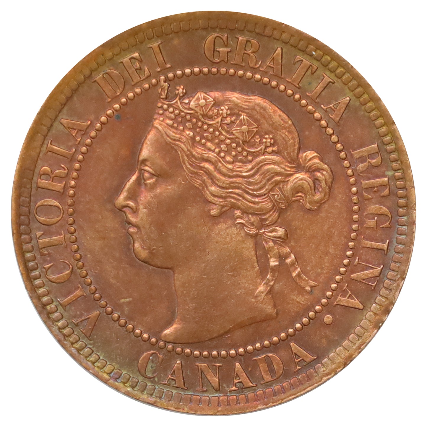 1901 Canada 1-cent Brilliant Uncirculated (MS63) Scratched, cleaned, or impaired