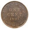 1901 Canada 1-cent EF-AU (EF45) Scratched, marks, or impaired