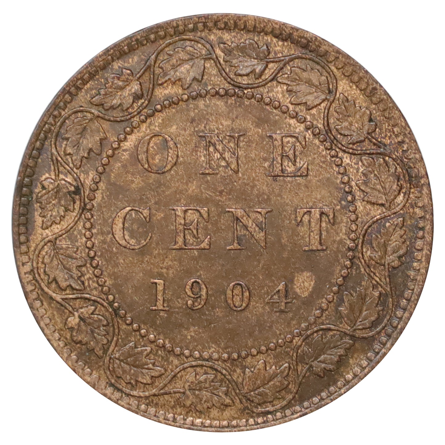 1904 Canada 1-cent AU-UNC (AU55) Scratched, marks, or impaired